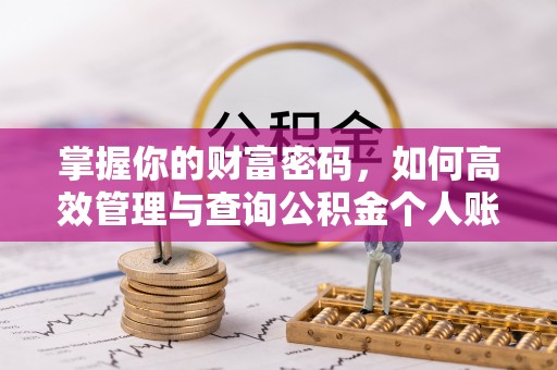 关岭掌握你的财富密码，如何高效管理与查询公积金个人账户信息
