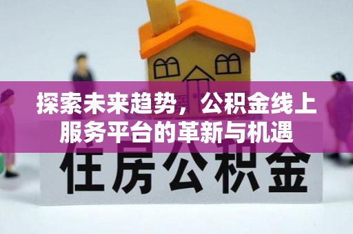 关岭探索未来趋势，公积金线上服务平台的革新与机遇