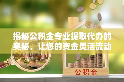 关岭揭秘公积金专业提取代办的奥秘，让您的资金灵活流动